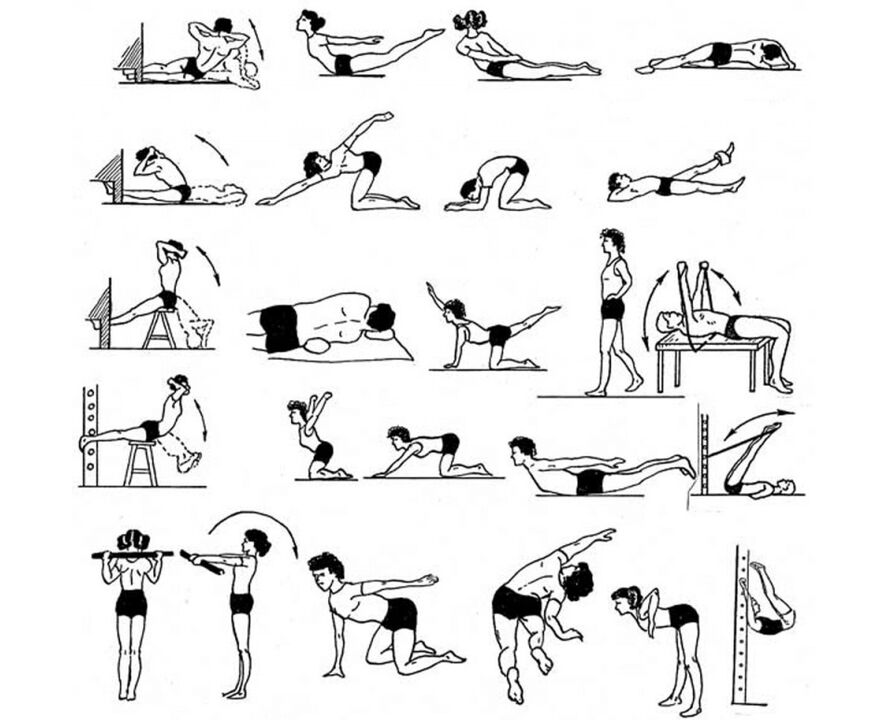 Gydomieji pratimai osteochondrozei