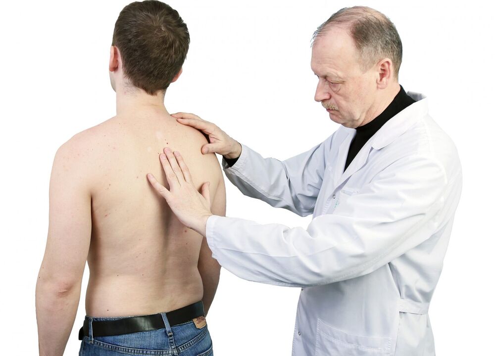 Osteochondrozės diagnozė apima medicininį stuburo tyrimą